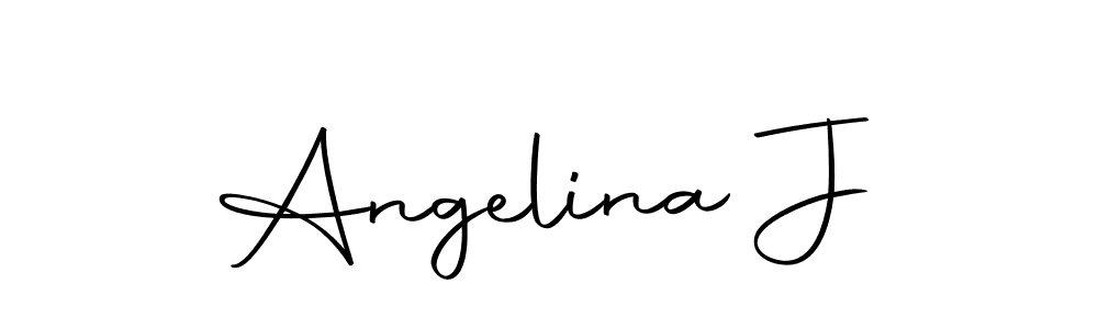 How to make Angelina J signature? Autography-DOLnW is a professional autograph style. Create handwritten signature for Angelina J name. Angelina J signature style 10 images and pictures png