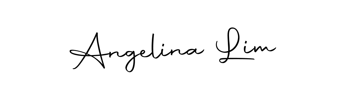 Make a beautiful signature design for name Angelina Lim. With this signature (Autography-DOLnW) style, you can create a handwritten signature for free. Angelina Lim signature style 10 images and pictures png