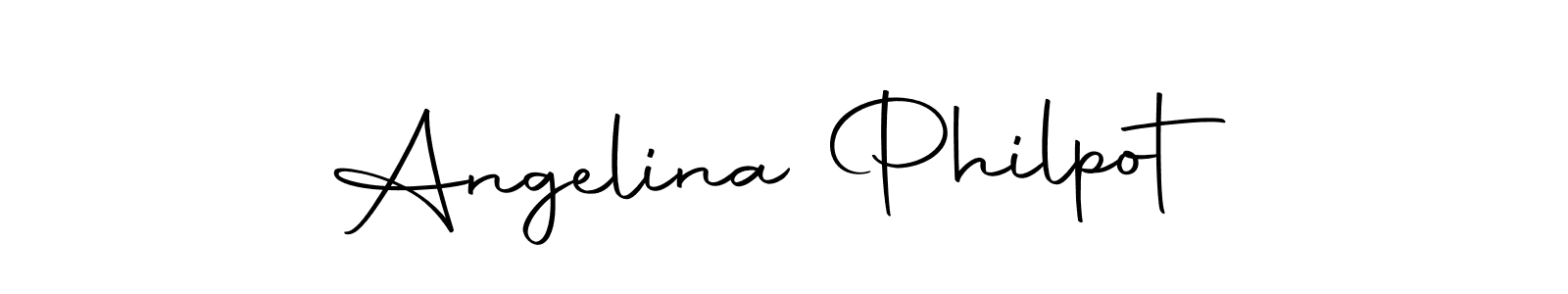 Angelina Philpot stylish signature style. Best Handwritten Sign (Autography-DOLnW) for my name. Handwritten Signature Collection Ideas for my name Angelina Philpot. Angelina Philpot signature style 10 images and pictures png