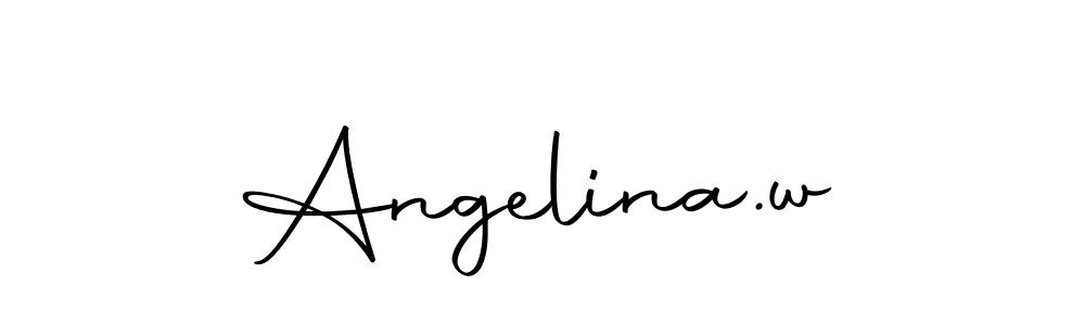 You can use this online signature creator to create a handwritten signature for the name Angelina.w. This is the best online autograph maker. Angelina.w signature style 10 images and pictures png