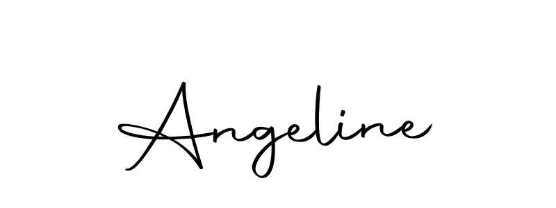How to make Angeline name signature. Use Autography-DOLnW style for creating short signs online. This is the latest handwritten sign. Angeline signature style 10 images and pictures png