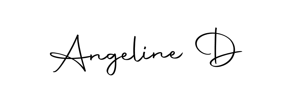 Create a beautiful signature design for name Angeline D. With this signature (Autography-DOLnW) fonts, you can make a handwritten signature for free. Angeline D signature style 10 images and pictures png