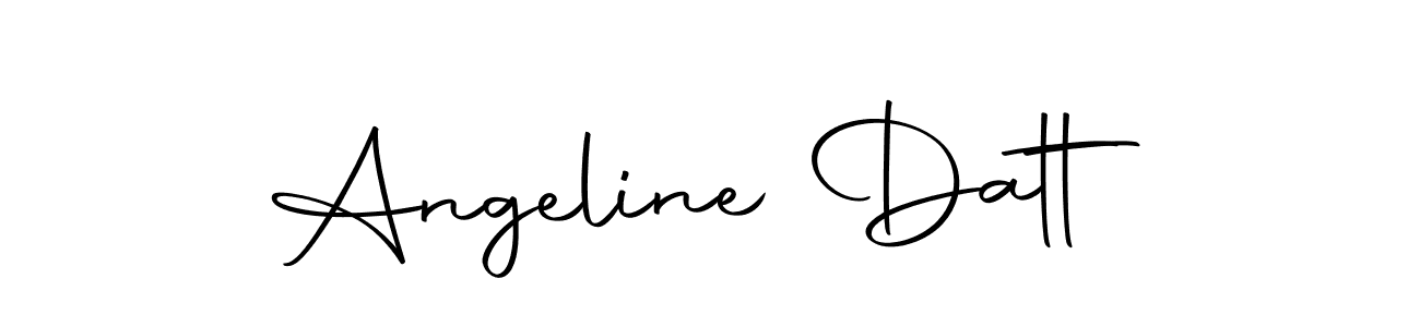 Use a signature maker to create a handwritten signature online. With this signature software, you can design (Autography-DOLnW) your own signature for name Angeline Datt. Angeline Datt signature style 10 images and pictures png