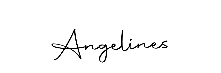 Create a beautiful signature design for name Angelines. With this signature (Autography-DOLnW) fonts, you can make a handwritten signature for free. Angelines signature style 10 images and pictures png