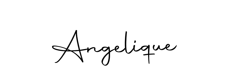 Create a beautiful signature design for name Angelique. With this signature (Autography-DOLnW) fonts, you can make a handwritten signature for free. Angelique signature style 10 images and pictures png