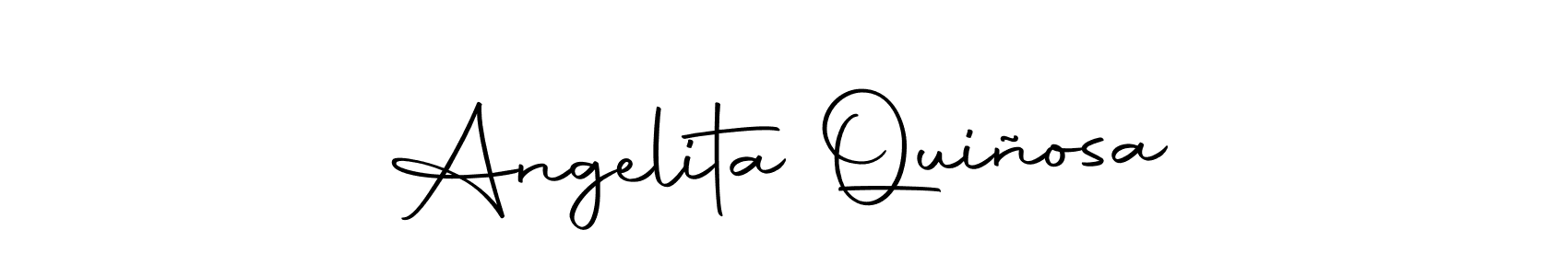 Design your own signature with our free online signature maker. With this signature software, you can create a handwritten (Autography-DOLnW) signature for name Angelita Quiñosa. Angelita Quiñosa signature style 10 images and pictures png