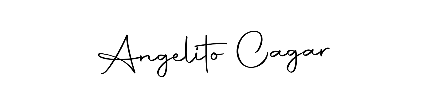 if you are searching for the best signature style for your name Angelito Cagar. so please give up your signature search. here we have designed multiple signature styles  using Autography-DOLnW. Angelito Cagar signature style 10 images and pictures png