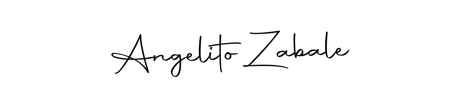 Make a beautiful signature design for name Angelito Zabale. Use this online signature maker to create a handwritten signature for free. Angelito Zabale signature style 10 images and pictures png