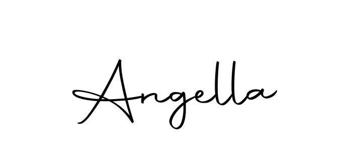 Use a signature maker to create a handwritten signature online. With this signature software, you can design (Autography-DOLnW) your own signature for name Angella. Angella signature style 10 images and pictures png