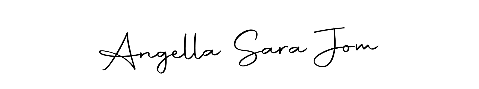 Make a beautiful signature design for name Angella Sara Jom. With this signature (Autography-DOLnW) style, you can create a handwritten signature for free. Angella Sara Jom signature style 10 images and pictures png