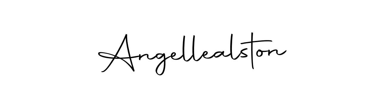 Angellealston stylish signature style. Best Handwritten Sign (Autography-DOLnW) for my name. Handwritten Signature Collection Ideas for my name Angellealston. Angellealston signature style 10 images and pictures png