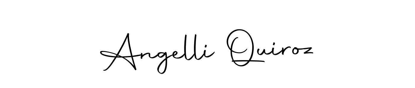 Make a beautiful signature design for name Angelli Quiroz. Use this online signature maker to create a handwritten signature for free. Angelli Quiroz signature style 10 images and pictures png