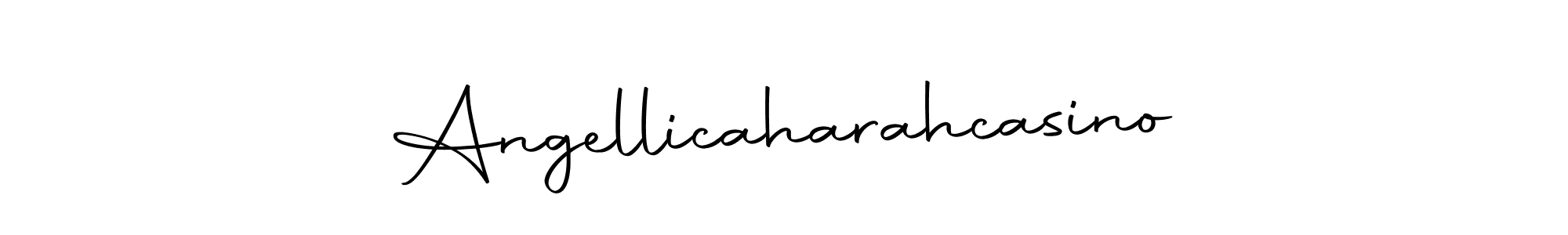 Make a beautiful signature design for name Angellicaharahcasino. With this signature (Autography-DOLnW) style, you can create a handwritten signature for free. Angellicaharahcasino signature style 10 images and pictures png
