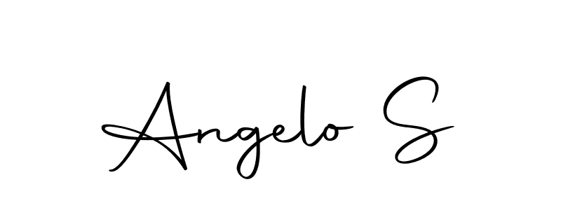 Use a signature maker to create a handwritten signature online. With this signature software, you can design (Autography-DOLnW) your own signature for name Angelo S. Angelo S signature style 10 images and pictures png