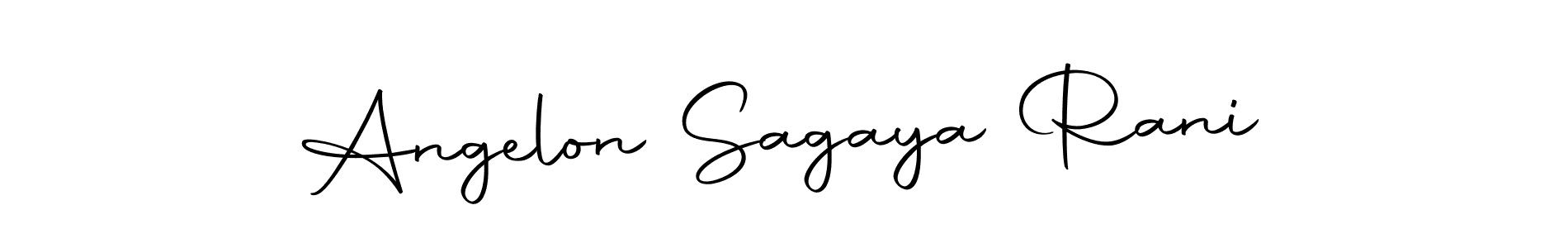 The best way (Autography-DOLnW) to make a short signature is to pick only two or three words in your name. The name Angelon Sagaya Rani include a total of six letters. For converting this name. Angelon Sagaya Rani signature style 10 images and pictures png