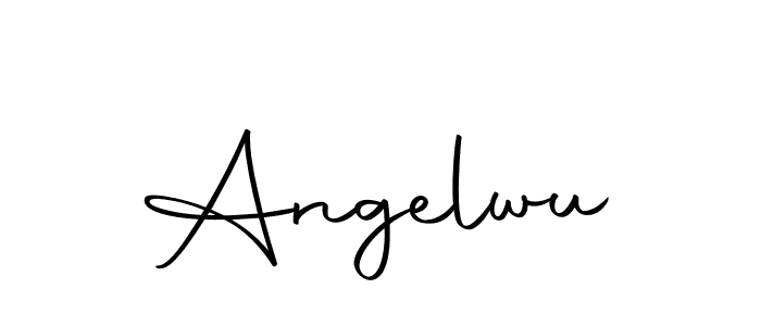 Design your own signature with our free online signature maker. With this signature software, you can create a handwritten (Autography-DOLnW) signature for name Angelwu. Angelwu signature style 10 images and pictures png