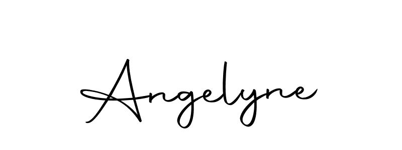 How to make Angelyne name signature. Use Autography-DOLnW style for creating short signs online. This is the latest handwritten sign. Angelyne signature style 10 images and pictures png