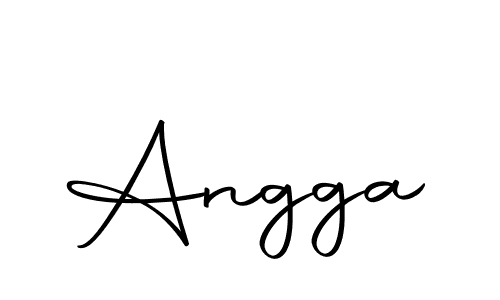 Create a beautiful signature design for name Angga. With this signature (Autography-DOLnW) fonts, you can make a handwritten signature for free. Angga signature style 10 images and pictures png