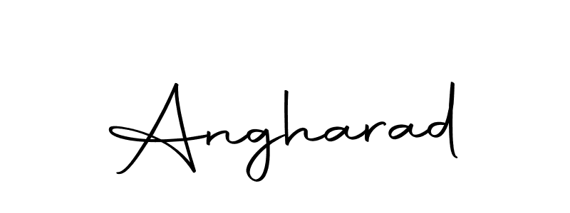 You should practise on your own different ways (Autography-DOLnW) to write your name (Angharad) in signature. don't let someone else do it for you. Angharad signature style 10 images and pictures png