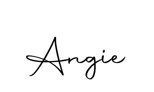 Design your own signature with our free online signature maker. With this signature software, you can create a handwritten (Autography-DOLnW) signature for name Angie. Angie signature style 10 images and pictures png