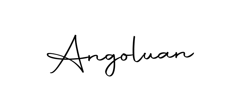 The best way (Autography-DOLnW) to make a short signature is to pick only two or three words in your name. The name Angoluan include a total of six letters. For converting this name. Angoluan signature style 10 images and pictures png