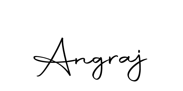 Design your own signature with our free online signature maker. With this signature software, you can create a handwritten (Autography-DOLnW) signature for name Angraj. Angraj signature style 10 images and pictures png