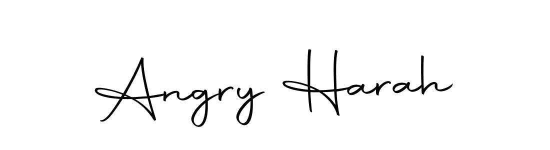 Angry Harah stylish signature style. Best Handwritten Sign (Autography-DOLnW) for my name. Handwritten Signature Collection Ideas for my name Angry Harah. Angry Harah signature style 10 images and pictures png