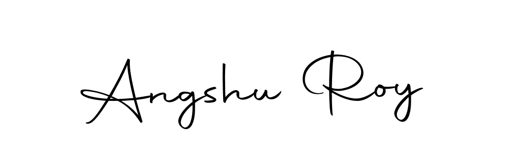 Use a signature maker to create a handwritten signature online. With this signature software, you can design (Autography-DOLnW) your own signature for name Angshu Roy. Angshu Roy signature style 10 images and pictures png