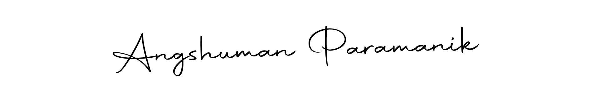 The best way (Autography-DOLnW) to make a short signature is to pick only two or three words in your name. The name Angshuman Paramanik include a total of six letters. For converting this name. Angshuman Paramanik signature style 10 images and pictures png