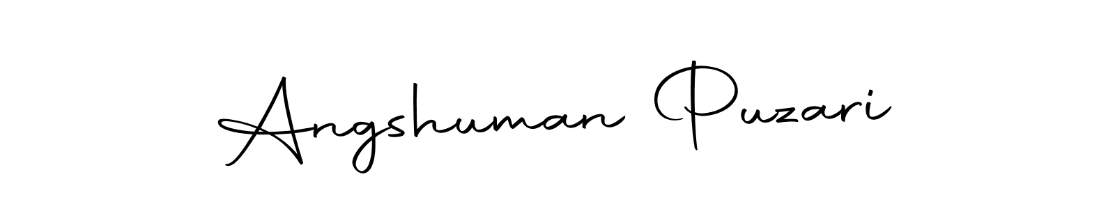 Design your own signature with our free online signature maker. With this signature software, you can create a handwritten (Autography-DOLnW) signature for name Angshuman Puzari. Angshuman Puzari signature style 10 images and pictures png