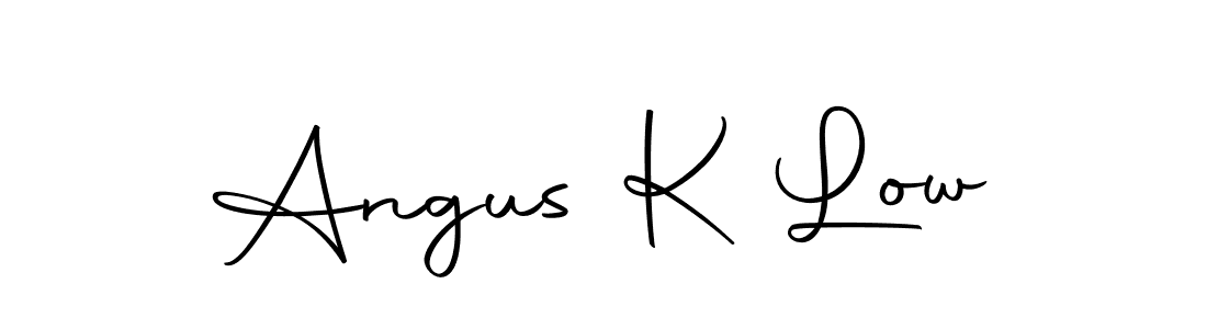 Make a beautiful signature design for name Angus K Low. With this signature (Autography-DOLnW) style, you can create a handwritten signature for free. Angus K Low signature style 10 images and pictures png