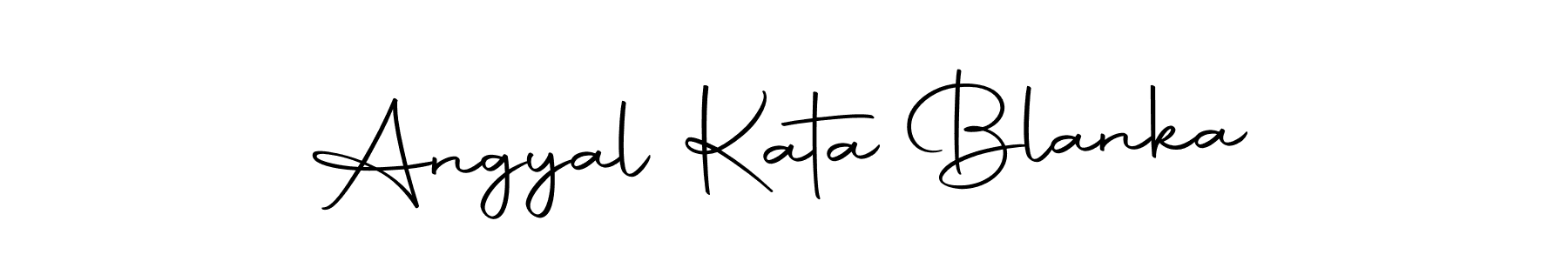 Create a beautiful signature design for name Angyal Kata Blanka. With this signature (Autography-DOLnW) fonts, you can make a handwritten signature for free. Angyal Kata Blanka signature style 10 images and pictures png