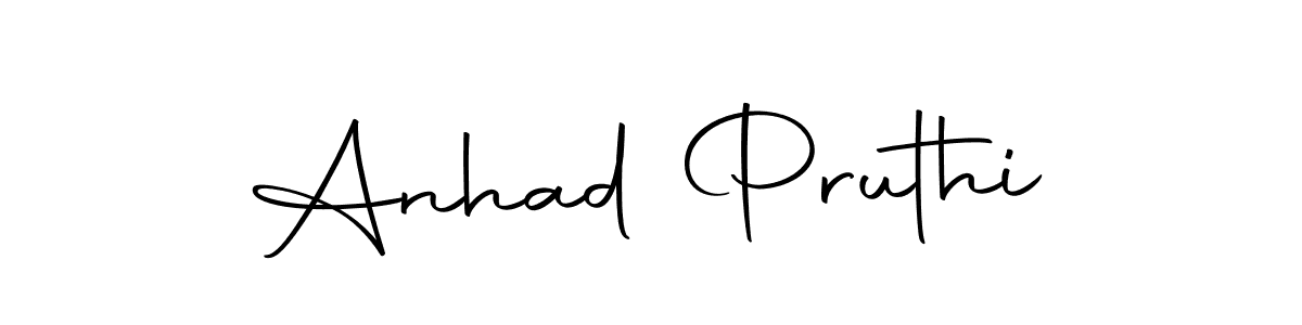 How to make Anhad Pruthi signature? Autography-DOLnW is a professional autograph style. Create handwritten signature for Anhad Pruthi name. Anhad Pruthi signature style 10 images and pictures png