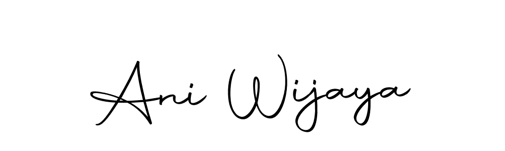 You can use this online signature creator to create a handwritten signature for the name Ani Wijaya. This is the best online autograph maker. Ani Wijaya signature style 10 images and pictures png