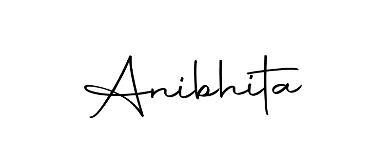 Create a beautiful signature design for name Anibhita. With this signature (Autography-DOLnW) fonts, you can make a handwritten signature for free. Anibhita signature style 10 images and pictures png