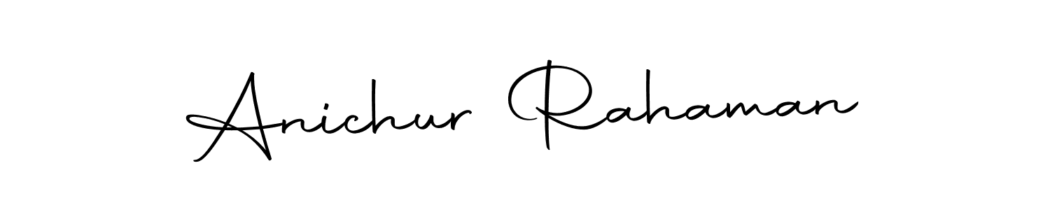 Here are the top 10 professional signature styles for the name Anichur Rahaman. These are the best autograph styles you can use for your name. Anichur Rahaman signature style 10 images and pictures png