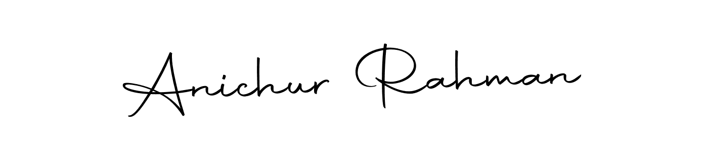 Design your own signature with our free online signature maker. With this signature software, you can create a handwritten (Autography-DOLnW) signature for name Anichur Rahman. Anichur Rahman signature style 10 images and pictures png