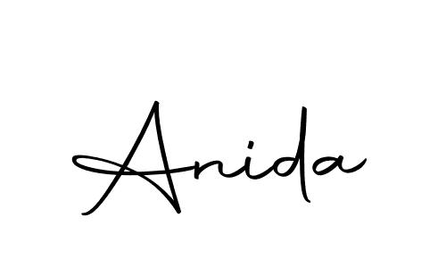 Anida stylish signature style. Best Handwritten Sign (Autography-DOLnW) for my name. Handwritten Signature Collection Ideas for my name Anida. Anida signature style 10 images and pictures png