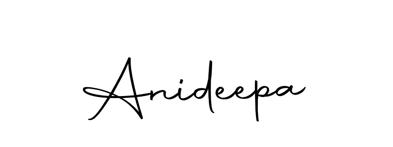 How to make Anideepa name signature. Use Autography-DOLnW style for creating short signs online. This is the latest handwritten sign. Anideepa signature style 10 images and pictures png