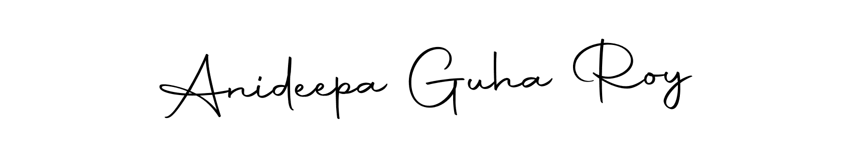 How to make Anideepa Guha Roy signature? Autography-DOLnW is a professional autograph style. Create handwritten signature for Anideepa Guha Roy name. Anideepa Guha Roy signature style 10 images and pictures png