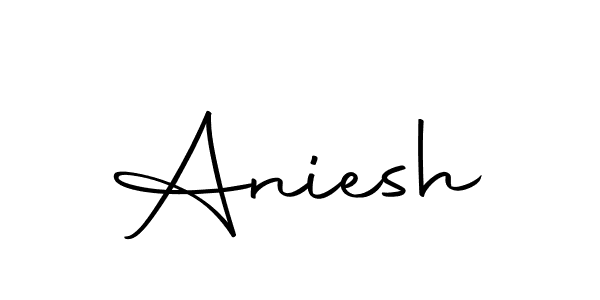 The best way (Autography-DOLnW) to make a short signature is to pick only two or three words in your name. The name Aniesh include a total of six letters. For converting this name. Aniesh signature style 10 images and pictures png