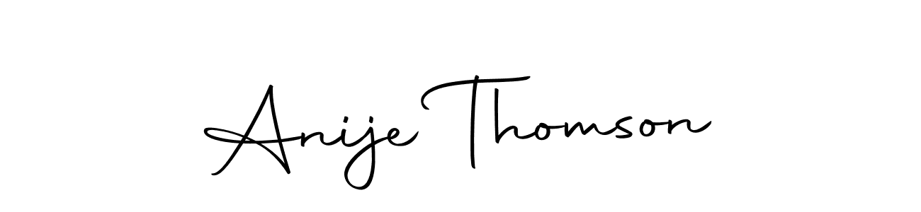 You can use this online signature creator to create a handwritten signature for the name Anije Thomson. This is the best online autograph maker. Anije Thomson signature style 10 images and pictures png