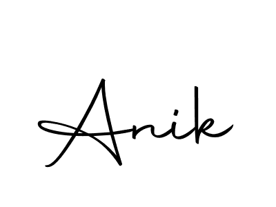 Make a beautiful signature design for name Anik. With this signature (Autography-DOLnW) style, you can create a handwritten signature for free. Anik signature style 10 images and pictures png