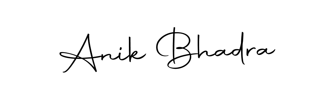 Anik Bhadra stylish signature style. Best Handwritten Sign (Autography-DOLnW) for my name. Handwritten Signature Collection Ideas for my name Anik Bhadra. Anik Bhadra signature style 10 images and pictures png