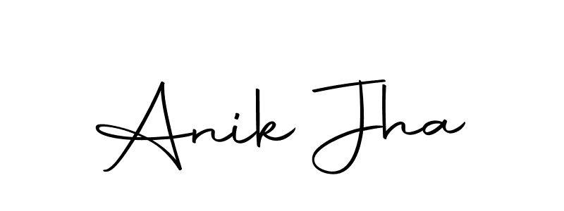Anik Jha stylish signature style. Best Handwritten Sign (Autography-DOLnW) for my name. Handwritten Signature Collection Ideas for my name Anik Jha. Anik Jha signature style 10 images and pictures png