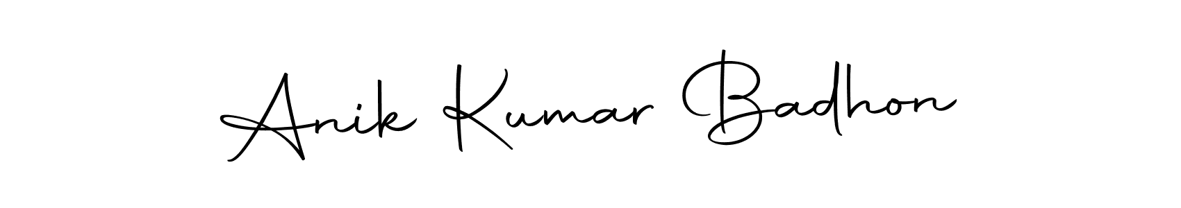 You can use this online signature creator to create a handwritten signature for the name Anik Kumar Badhon. This is the best online autograph maker. Anik Kumar Badhon signature style 10 images and pictures png