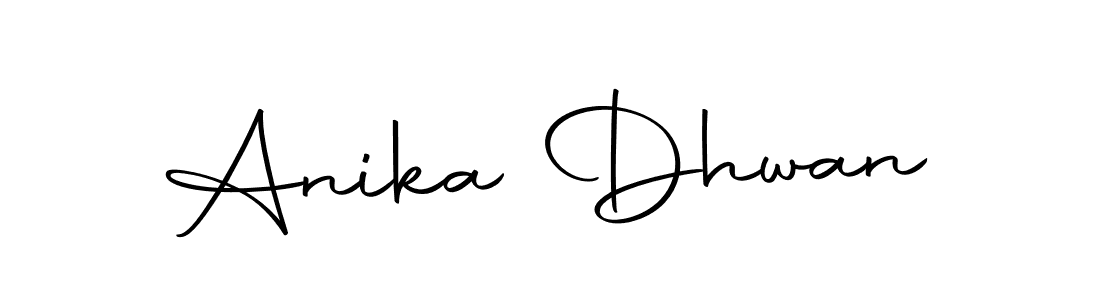 if you are searching for the best signature style for your name Anika Dhwan. so please give up your signature search. here we have designed multiple signature styles  using Autography-DOLnW. Anika Dhwan signature style 10 images and pictures png