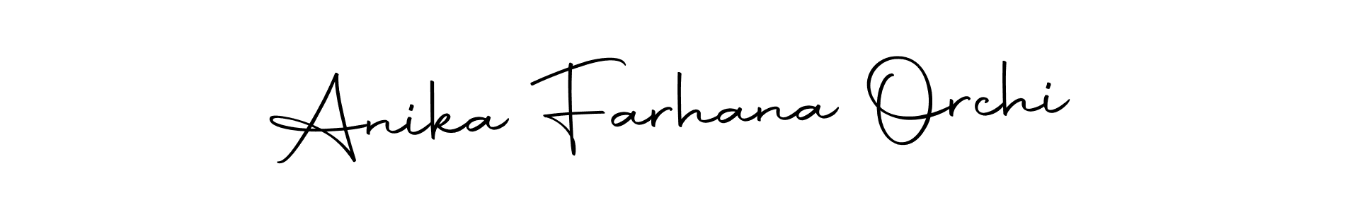Here are the top 10 professional signature styles for the name Anika Farhana Orchi. These are the best autograph styles you can use for your name. Anika Farhana Orchi signature style 10 images and pictures png