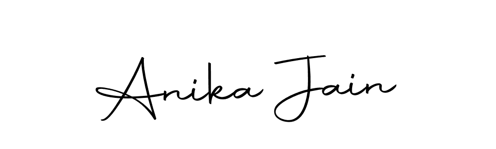 Use a signature maker to create a handwritten signature online. With this signature software, you can design (Autography-DOLnW) your own signature for name Anika Jain. Anika Jain signature style 10 images and pictures png