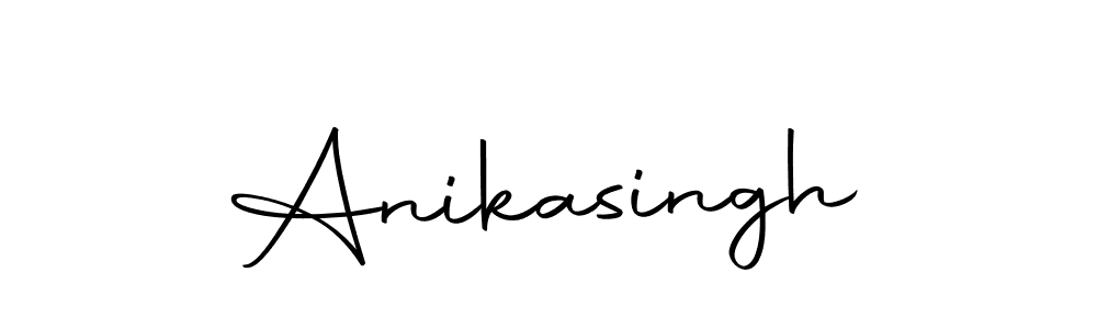 Create a beautiful signature design for name Anikasingh. With this signature (Autography-DOLnW) fonts, you can make a handwritten signature for free. Anikasingh signature style 10 images and pictures png